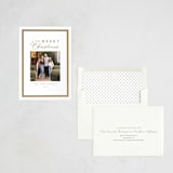 "Bound Merry" - Letterpress Holiday Cards in Butterscotch by Amy Kross - Assembled