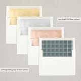 "scribble trees" - Letterpress Holiday Cards in Smokey Pine by Angela Garrick - Envelope Liner Options