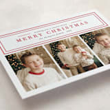 "Traditional Wishes" - Letterpress Holiday Cards in Berry by Ashlee Townsend - Detail
