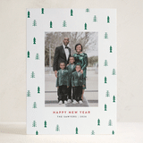 "Holiday Tree" - Letterpress Holiday Cards in Pine by Lisa Assenmacher - Front