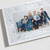 "Abstract Firecracker" - Letterpress Holiday Cards in Denim by Alethea and Ruth - Detail