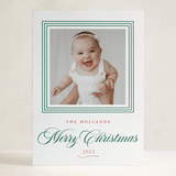 "Merry Love" - Letterpress Holiday Cards in Mistletoe by Alston Foster - Front