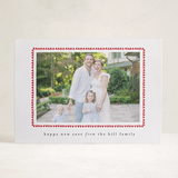 "hand drawn scallop" - Letterpress Holiday Cards in Berry by Sara Hicks Malone - Front