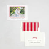 "hand drawn scallop" - Letterpress Holiday Cards in Berry by Sara Hicks Malone - Assembled