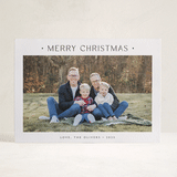 "Dotted" - Letterpress Holiday Cards in Ash by Carolyn MacLaren - Front