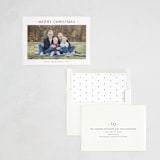 "Dotted" - Letterpress Holiday Cards in Ash by Carolyn MacLaren - Assembled