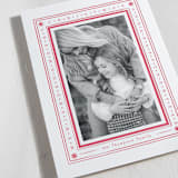 "Tiny Type Border" - Letterpress Holiday Cards in Holly by Robert and Stella - Detail