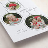 "Ornaments" - Letterpress Holiday Cards in Coal by Erin German - Detail