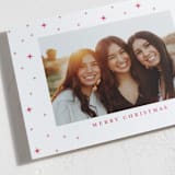 "Stars" - Letterpress Holiday Cards in Rosy Cheeks by Elly - Detail