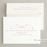 "Stars" - Letterpress Holiday Cards in Rosy Cheeks by Elly - FREE Recipient Addressing