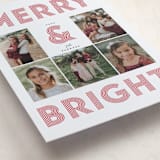 "Bold" - Letterpress Holiday Cards in Candy Cane by Vivian Yiwing - Detail