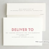 "Bold" - Letterpress Holiday Cards in Candy Cane by Vivian Yiwing - FREE Recipient Addressing