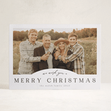 "Slight Arch" - Letterpress Holiday Cards in Charcoal by Nicole Walsh - Front