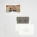 "Slight Arch" - Letterpress Holiday Cards in Charcoal by Nicole Walsh - Assembled