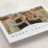 "Slight Arch" - Letterpress Holiday Cards in Charcoal by Nicole Walsh - Detail