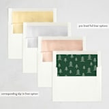 "Forest Doodle" - Letterpress Holiday Cards in Forest by Shari Margolin - Envelope Liner Options