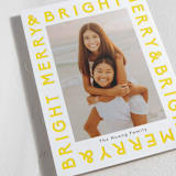 "Bright Typed" - Letterpress Holiday Cards in Lemon by Robin Ott - Detail
