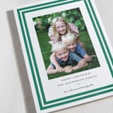 "Roma" - Letterpress Holiday Cards in Evergreen by Megan Davis - Detail