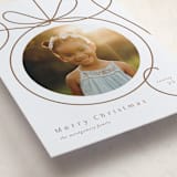 "Ornament Frame" - Letterpress Holiday Cards in Champagne by Erin German - Detail