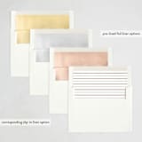 "Ornament Frame" - Letterpress Holiday Cards in Champagne by Erin German - Envelope Liner Options