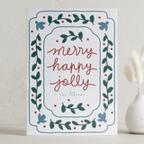 "Sugar Cookie" - Letterpress Holiday Cards in Cloud by letterfix - Front