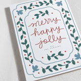 "Sugar Cookie" - Letterpress Holiday Cards in Cloud by letterfix - Detail