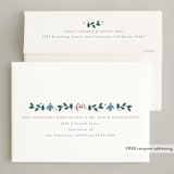 "Sugar Cookie" - Letterpress Holiday Cards in Cloud by letterfix - FREE Recipient Addressing