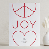 "Holiday Wishes" - Letterpress Holiday Cards in Holly by Michelle Taylor - Front