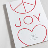 "Holiday Wishes" - Letterpress Holiday Cards in Holly by Michelle Taylor - Detail