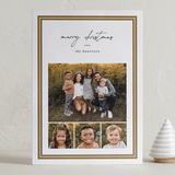 "Ticking Edge" - Letterpress Holiday Cards in Golden by Amy Kross - Front