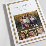"Ticking Edge" - Letterpress Holiday Cards in Golden by Amy Kross - Detail