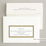 "Ticking Edge" - Letterpress Holiday Cards in Golden by Amy Kross - FREE Recipient Addressing