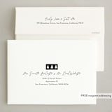 "Forest Collage" - Letterpress Holiday Cards in Coal by Amy Kross - FREE Recipient Addressing
