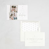 "Very Merry" - Letterpress Holiday Cards in Pine by Kelly Schmidt - Assembled