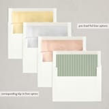 "Merry Motif" - Letterpress Holiday Cards in Pine by Amy Kross - Envelope Liner Options