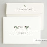 "Holly Berry Wreath" - Letterpress Holiday Cards in Holly Berry by Wildfield Paper Co - FREE Recipient Addressing