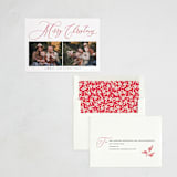"Simply Elegant" - Letterpress Holiday Cards in Crimson by Vera Lim - Assembled