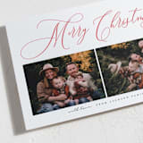 "Simply Elegant" - Letterpress Holiday Cards in Crimson by Vera Lim - Detail