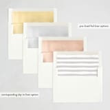 "New Year Stamp" - Letterpress Holiday Cards in Newsprint by Oma N. Ramkhelawan - Envelope Liner Options