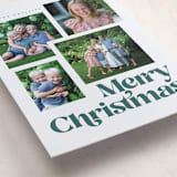 "Merry Collage" - Letterpress Holiday Cards in Pine by Robert and Stella - Detail