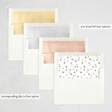 "Bouncing Cheers" - Letterpress Holiday Cards in Toffee by Robert and Stella - Envelope Liner Options