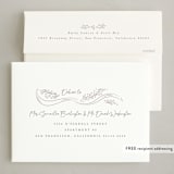 "Provincial Wreath" - Letterpress Holiday Cards in Smoke by Corinne Malesic - FREE Recipient Addressing