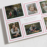 "Merry Frames" - Letterpress Holiday Cards in Candy Cane by Corinne Malesic - Detail