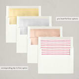 "Merry Frames" - Letterpress Holiday Cards in Candy Cane by Corinne Malesic - Envelope Liner Options