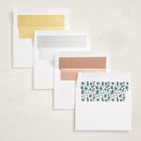 "cozy christmas" - Letterpress Holiday Cards in Fern by Kristen Knechtel - Envelope Liner Options