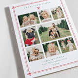 "Christmas Gifts" - Letterpress Holiday Cards in Red Ribbon by Alston Foster - Detail