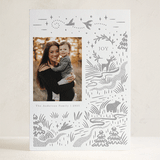 "Woodland Christmas" - Letterpress Holiday Cards in Winter by Vivian Yiwing - Front