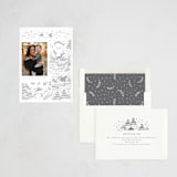 "Woodland Christmas" - Letterpress Holiday Cards in Winter by Vivian Yiwing - Assembled