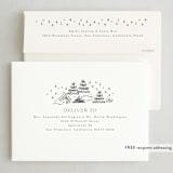 "Woodland Christmas" - Letterpress Holiday Cards in Winter by Vivian Yiwing - FREE Recipient Addressing