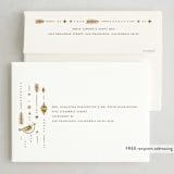 "Christmas Ornaments" - Letterpress Holiday Cards in Sand by Vivian Yiwing - FREE Recipient Addressing